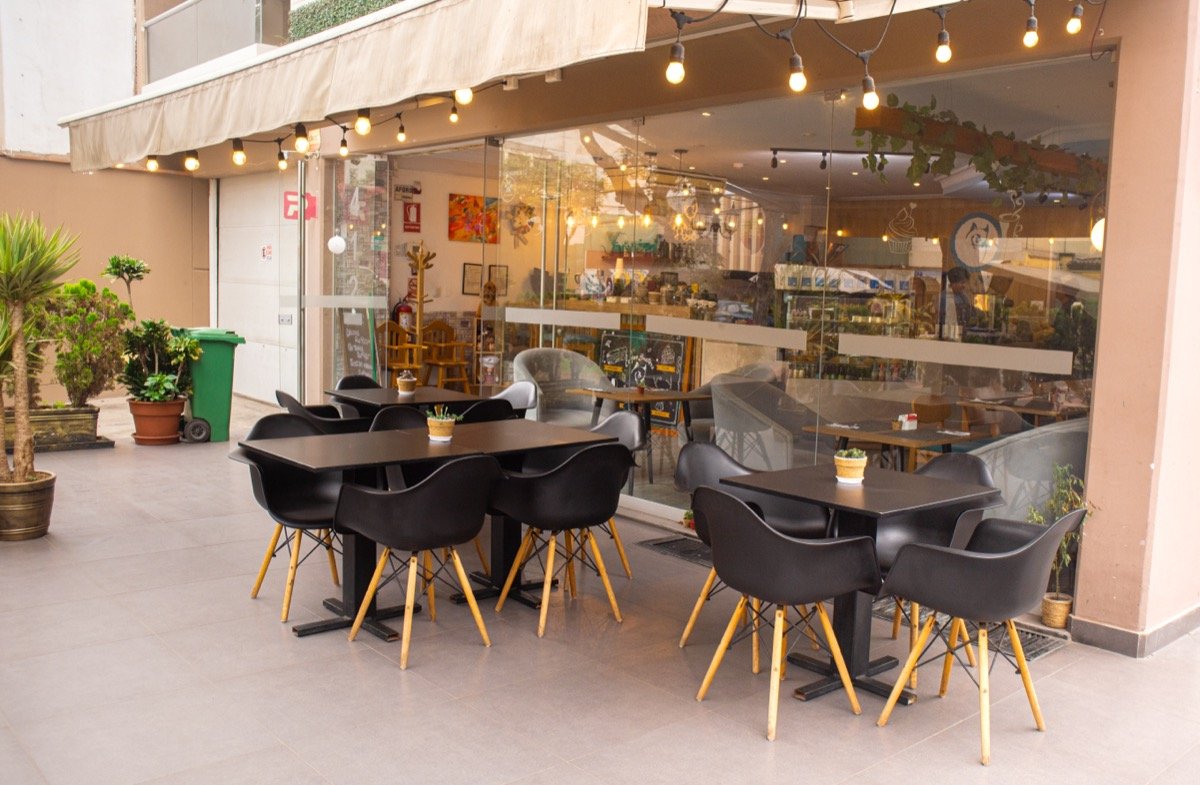 Ambiente de la cafetería